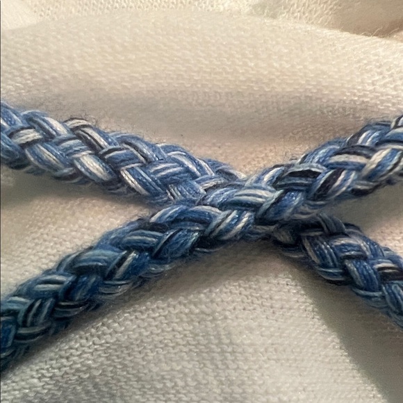 Gap Women's White Sleeveless Top with Blue Accents - Picture 8 of 8